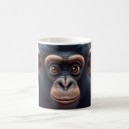 Niedlich Crazy Funny Chimpanzee Anime Portrait Kaffeetasse