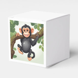 Niedlich Crazy Funny Chimpanzee Cartoon Geschenkschachtel
