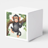 Niedlich Crazy Funny Chimpanzee Cartoon Geschenkschachtel (Rückseite)