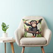 Niedlich Crazy Funny Chimpanzee Cartoon Kissen (Stuhl )