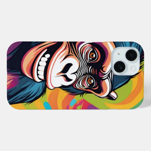 Niedlich Crazy Funny Chimpanzee Case-Mate iPhone Hülle (Rückseite (Horizontal))