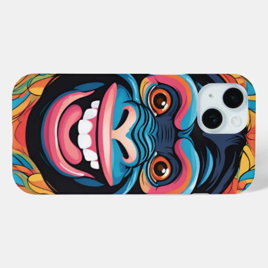 Niedlich Crazy Funny Chimpanzee Case-Mate iPhone Hülle (Rückseite (Horizontal))