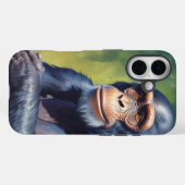 Niedlich Crazy Funny Chimpanzee Case-Mate iPhone Hülle (Rückseite (Horizontal))