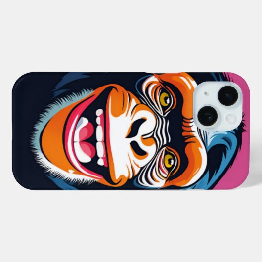 Niedlich Crazy Funny Chimpanzee Case-Mate iPhone Hülle (Rückseite (Horizontal))