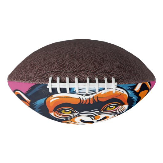 Niedlich Crazy Funny Chimpanzee Football (Vorderseite)