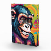 Niedlich Crazy Funny Chimpanzee Fotoblock (Rechts)