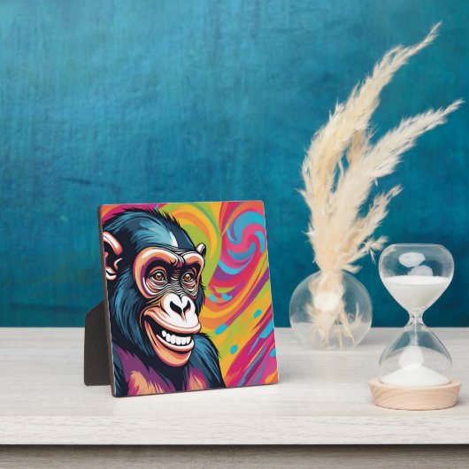 Niedlich Crazy Funny Chimpanzee Fotoplatte (InSitu)