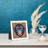 Niedlich Crazy Funny Chimpanzee Fotoplatte (InSitu)