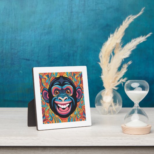 Niedlich Crazy Funny Chimpanzee Fotoplatte (InSitu)