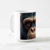 Niedlich Crazy Funny Chimpanzee Kaffeetasse (Vorderseite Links)
