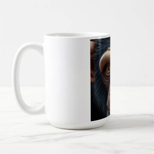 Niedlich Crazy Funny Chimpanzee Kaffeetasse (Links)