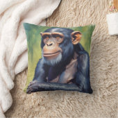 Niedlich Crazy Funny Chimpanzee Kissen (Decke)