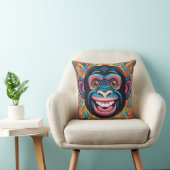 Niedlich Crazy Funny Chimpanzee Kissen (Stuhl )