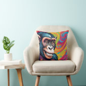 Niedlich Crazy Funny Chimpanzee Kissen (Stuhl )