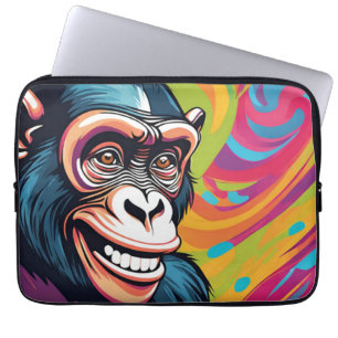 Niedlich Crazy Funny Chimpanzee Laptopschutzhülle