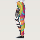 Niedlich Crazy Funny Chimpanzee Leggings (Links)