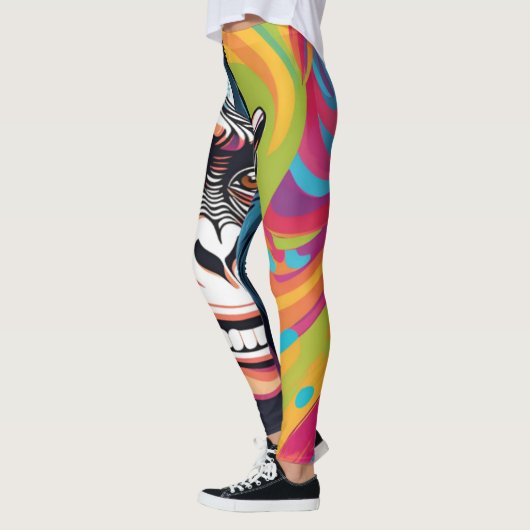 Niedlich Crazy Funny Chimpanzee Leggings (Links)