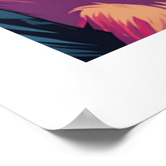 Niedlich Crazy Funny Chimpanzee Poster (Ecke)