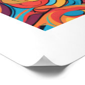 Niedlich Crazy Funny Chimpanzee Poster (Ecke)