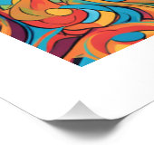 Niedlich Crazy Funny Chimpanzee Poster (Ecke)