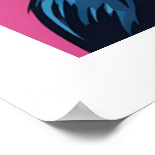 Niedlich Crazy Funny Chimpanzee Poster (Ecke)