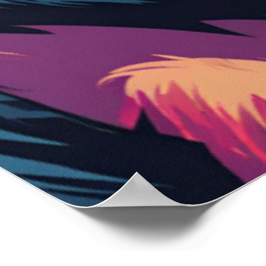 Niedlich Crazy Funny Chimpanzee Poster (Ecke)