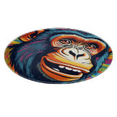 Niedlich Crazy Funny Chimpanzee Schneidebrett (Ecke)
