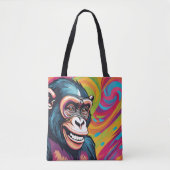 Niedlich Crazy Funny Chimpanzee Tasche (Vorderseite)