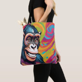 Niedlich Crazy Funny Chimpanzee Tasche (Von Nahem)