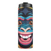 Niedlich Crazy Funny Chimpanzee Thermosbecher (Vorderseite)