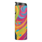 Niedlich Crazy Funny Chimpanzee Thermosbecher (Nach rechts gedreht)