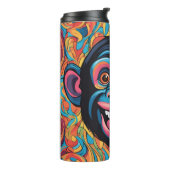 Niedlich Crazy Funny Chimpanzee Thermosbecher (Nach links gedreht)