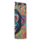 Niedlich Crazy Funny Chimpanzee Thermosbecher (Nach rechts gedreht)