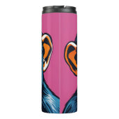 Niedlich Crazy Funny Chimpanzee Thermosbecher (Rückseite)