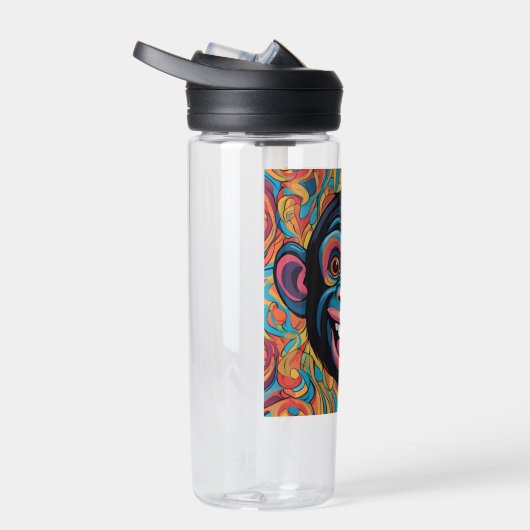 Niedlich Crazy Funny Chimpanzee Trinkflasche (Rechts)