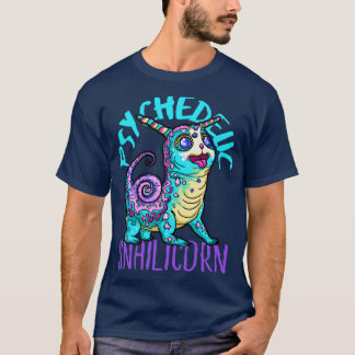 Niedlich Crazy Psycedelic Unicorn Artwork 4 T-Shirt