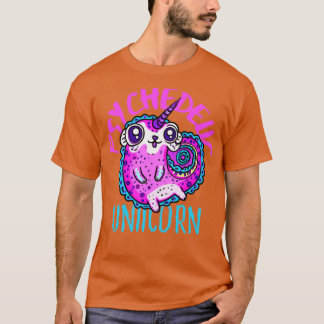 Niedlich Crazy Psycedelic Unicorn Artwork T-Shirt