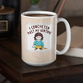 Niedlich Crochet Doll Yarn Doily Kaffeetasse