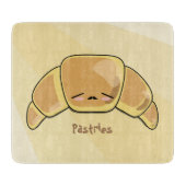 Niedlich Croissant Kawaii Schneidebrett (Vorderseite)