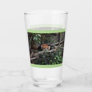 Niedlich Crouching Red Panda Glas