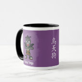 Niedlich Crow Tengu Yokai - japanische Folklore Tasse (Vorderseite Links)