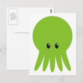 Niedlich Cthulhu Postkarte (Vorne/Hinten)