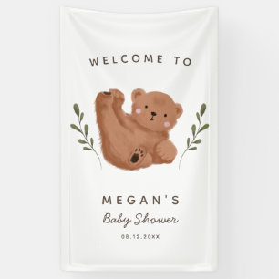 Niedlich-Cub-Bear-Babydusche Banner