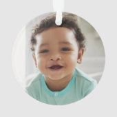 Niedlich Cub Bear Baby's First Christmas Ornament (Rückseite)