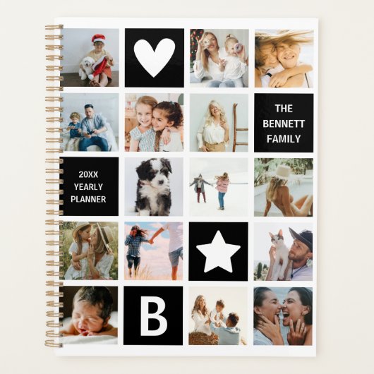 Niedlich Cube Personalisierte Fotolage Keepake Planer (Vorderseite)