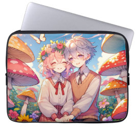 Niedlich Cudly Anime Couple Whimsical Romantic Laptopschutzhülle