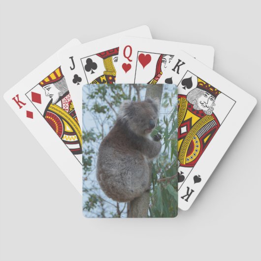 Niedlich Cudly Koala Tree Animal Wildlife Australi Spielkarten (Rückseite)