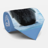 Niedlich Cudly Pinguin-Lover Art Necktie Krawatte (Gerollt)