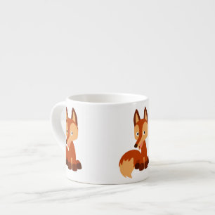 Niedlich Cunning Cartoon Fox Espresso Tasse