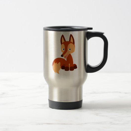 Niedlich Cunning Cartoon Fox Tasse (Rechts)